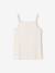Pack of 3 ribbed tank tops for girls ecru 