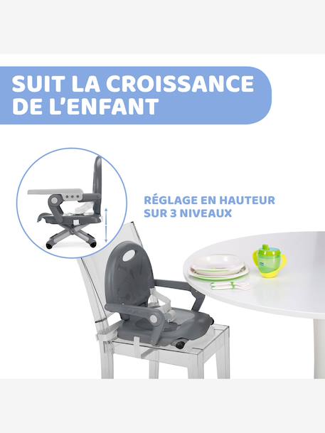 Pocket Snack Booster Seat, by CHICCO anthracite 
