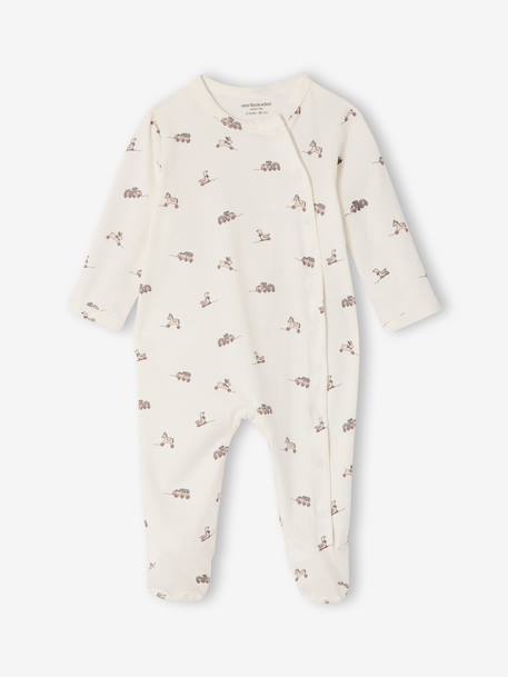 Pack of 2 newborn baby sleepsuits pyjamas marl grey 