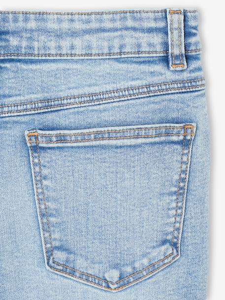 Boy's adjustable waist denim bermuda shorts double stone+stone 