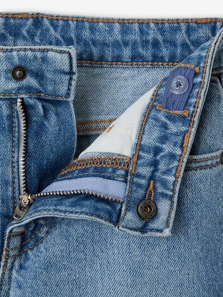 Straight Leg Jeans with Turn-Ups for Boys brut denim+stone 