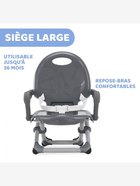 Pocket Snack Booster Seat, by CHICCO anthracite 