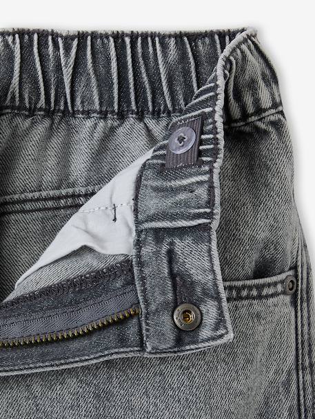 Loose fit denim battle trousers for boys bleached denim+denim grey 