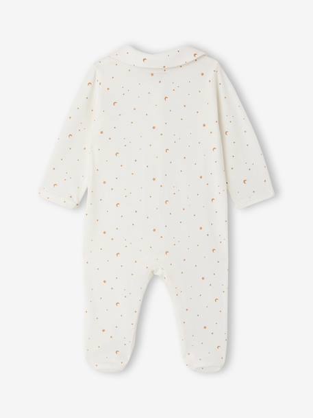 Pack of 2 organic cotton baby pyjamas rose 