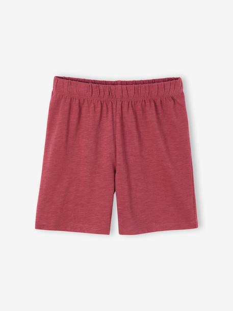 Pack of 2 plain short pyjamas chambray blue 