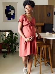 Maternity-Wrap dress for pregnancy and nursing clothes 