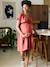 Wrap dress for pregnancy and nursing clothes terracotta 