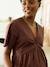 Maternity midi dress chocolate 
