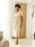 Nursing clothes midi dress beige 
