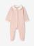 Pack of 2 organic cotton baby pyjamas rose 