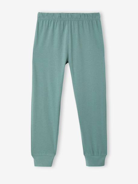 Pack of 2 cotton pyjamas for boys emerald green 