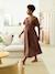 Maternity midi dress chocolate 