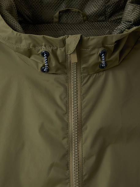 Lightweight zipped windcheater for boys khaki 