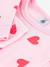 Pyjamas for children with hearts PETIT BATEAU rose 