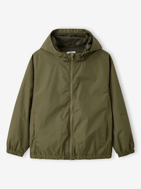 Lightweight zipped windcheater for boys khaki 
