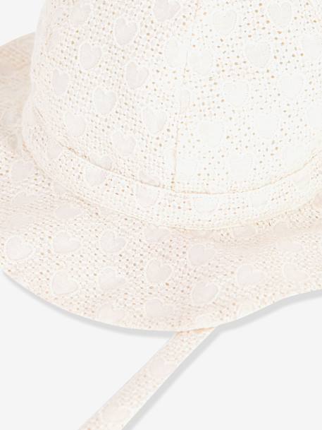 Petit Bateau poplin cape for baby girls white 