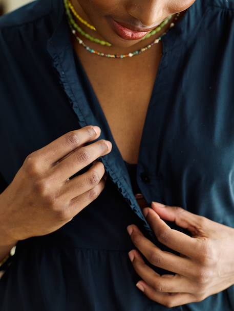 Loose-fitting nursing shirt black 