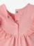Baby Girls’ Broderie Anglaise Cotton T-Shirt ecru+rose 