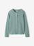 Girl's cardigan navy blue+sage green 