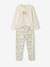 Pack of 2 girls' short-sleeved short pyjamas ecru 