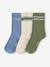 Pack of 3 boys' socks grey blue 