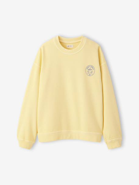 Boy's 'Just Chill' sweatshirt pale yellow 
