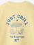 Boy's 'Just Chill' sweatshirt pale yellow 