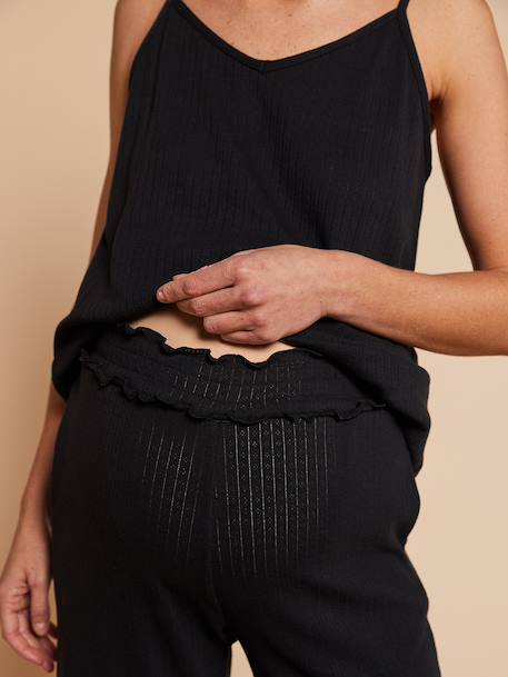 Nursing clothes 3-piece set black 