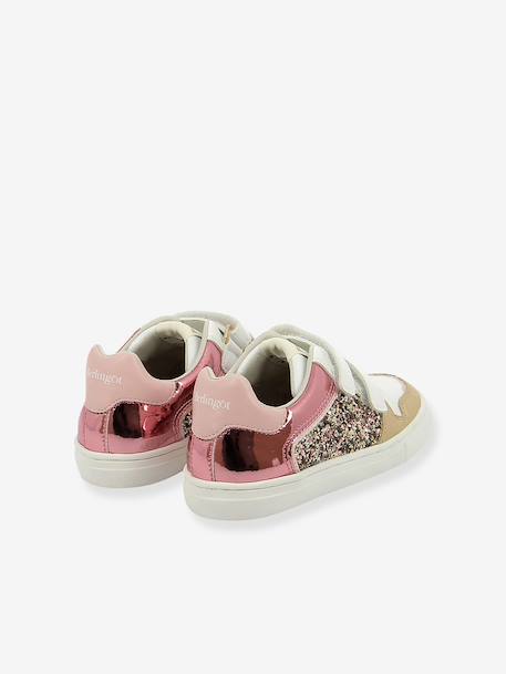 Berlingot touch-fastening trainers for nursery school rose 