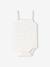 Pack of 3 girls' organic cotton bodysuit with braces ecru 