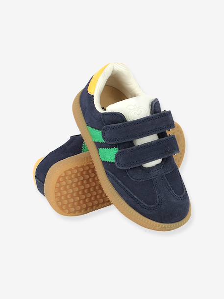 Trainers with Yuzu SHOO POM touch-and-close fastening navy blue+rose 