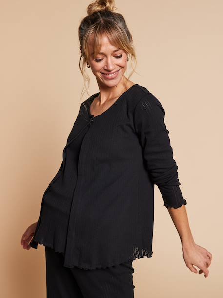 Nursing clothes 3-piece set black 