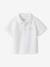 Short-sleeved customisable baby polo shirt white 