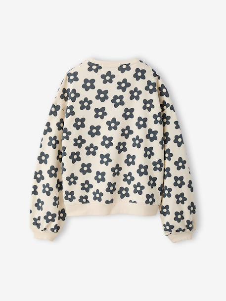 Oversized sweatshirt brown+navy blue+vanilla 