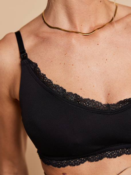 Nursing bra for women black 