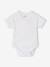 Pack of 3 organic cotton baby boy bodysuits red 