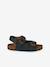 Boys' leather buckle sandals blue 