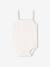 Pack of 3 girls' organic cotton bodysuit with braces ecru 
