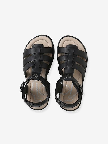 Multi-Strap Sandals, Designed for Autonomy black+gold 