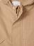 Parka with hood for babies pecan nut 