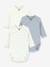 Pack of 3 PETIT BATEAU wrap bodysuits white 