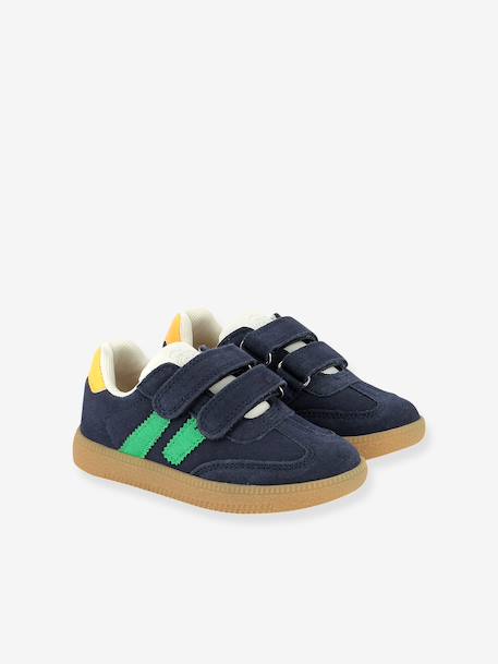 Trainers with Yuzu SHOO POM touch-and-close fastening navy blue+rose 