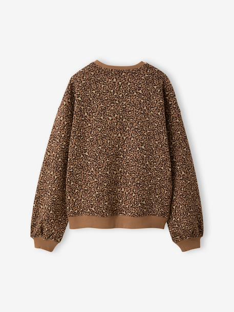 Oversized sweatshirt brown+navy blue+vanilla 