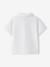 Short-sleeved customisable baby polo shirt white 