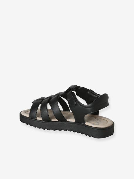 Multi-Strap Sandals, Designed for Autonomy black+gold 
