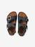 Boys' leather buckle sandals blue 