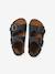 Boys' leather buckle sandals blue 