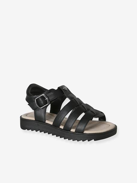 Multi-Strap Sandals, Designed for Autonomy black+gold 
