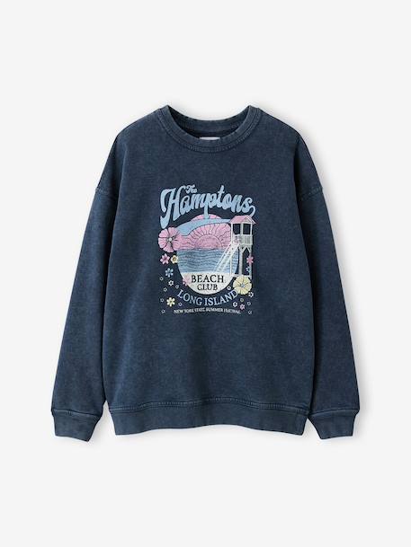 Girl's Hamptons sweatshirt navy blue 