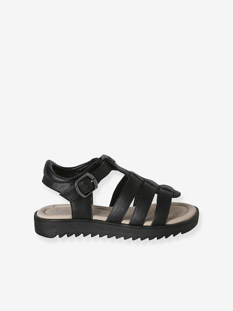 Multi-Strap Sandals, Designed for Autonomy black+gold 